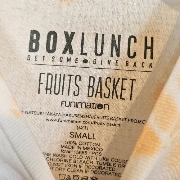 Fruits Basket Kyo & Tohru Let's Stay Together Forever Tie Dye Womens Size Small - Picture 5 of 6